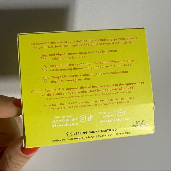 Kinship brightwave vitamin C brightening and energizing eye cream mini to try - Picture 2 of 6